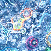 宇宙で浮遊する